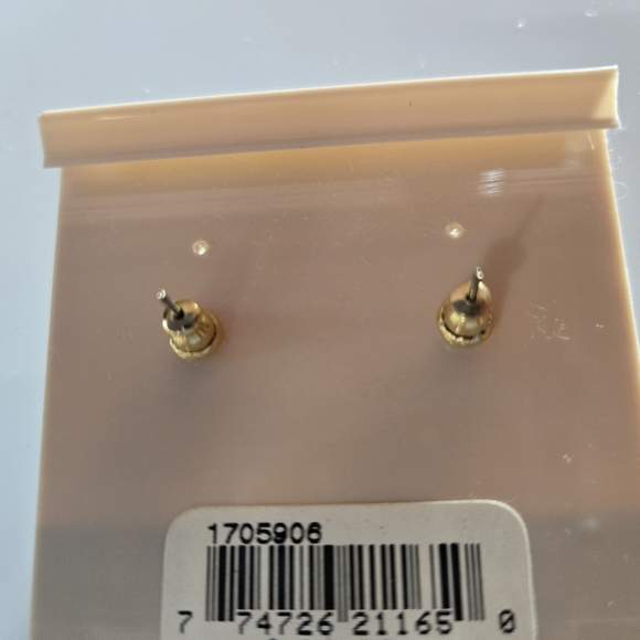 NWT💫D'Orlan Bijoux Goldtone Rhinestone Stud Earrings - Picture 3 of 11